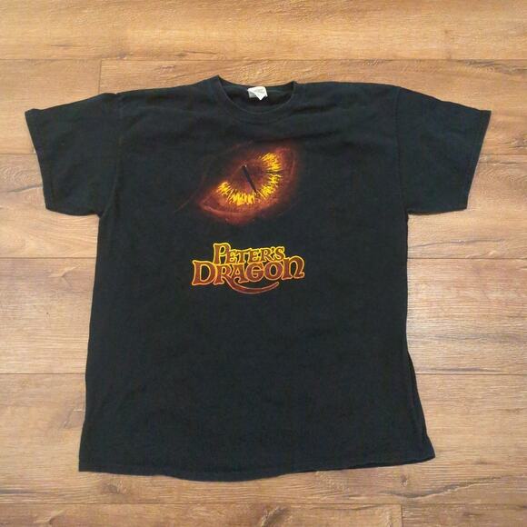 VTG Gildan Disney Peter's Dragon Adult XL Shirt Pete's Fantasy Punk Grunge Y2K - Picture 1 of 6